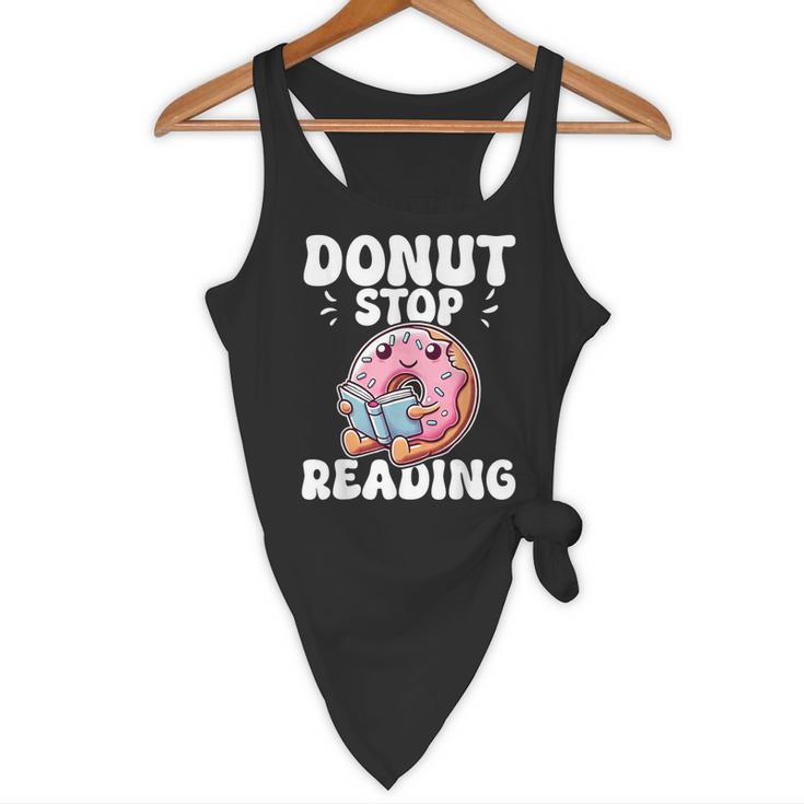 Donut Stop Reading Kawaii Teacher Preschool Kindergarten Flowy Tank, novelty gifts, funny gifts Donut Stop Reading Kawaii Teacher Preschool Kindergarten Flowy Tank, novelty gifts, funny gifts