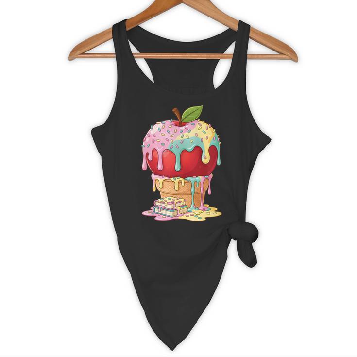 Dripping Apple Ice Cream Cone Cute Teacher Appreciation Flowy Tank, novelty gifts, funny gifts Dripping Apple Ice Cream Cone Cute Teacher Appreciation Flowy Tank, novelty gifts, funny gifts