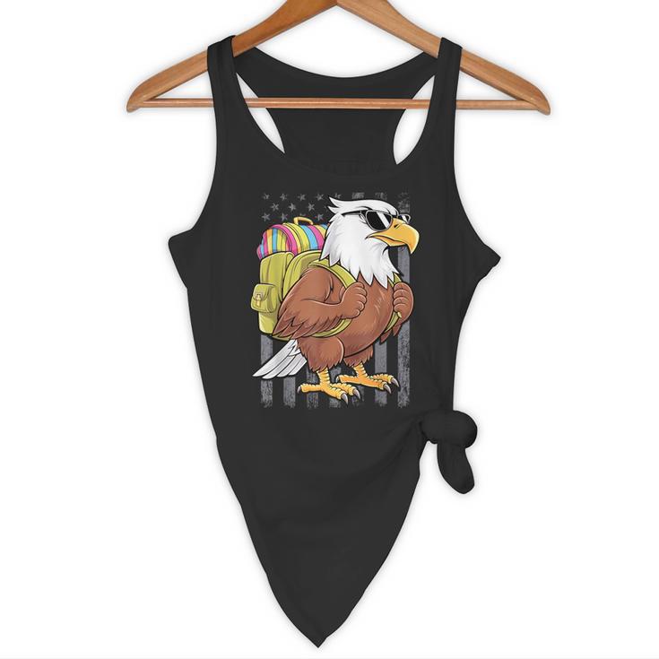 Eagle First Day Of School Teacher Back To School Eagle Flowy Tank, novelty gifts, funny gifts