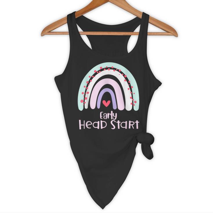Early Headstart Cute Retro Rainbow Teachers Flowy Tank, novelty gifts, funny gifts Early Headstart Cute Retro Rainbow Teachers Flowy Tank, novelty gifts, funny gifts