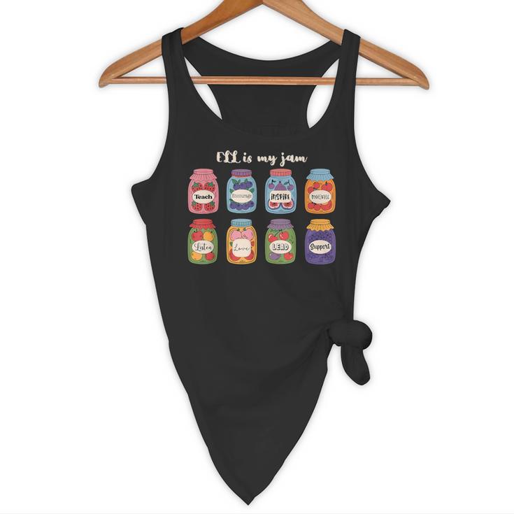 ELL Is My Jam English Language Learner Aide ELL Teacher Flowy Tank, novelty gifts, funny gifts
