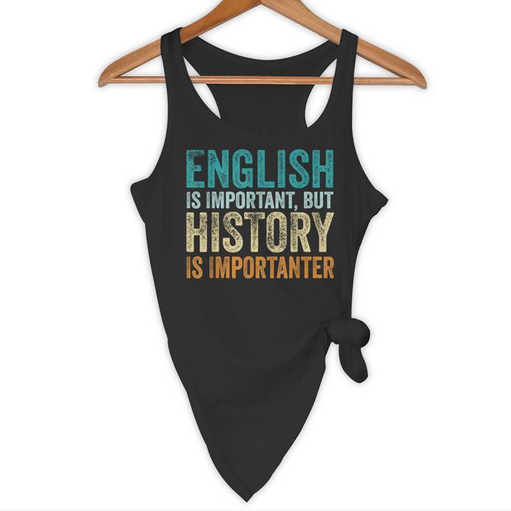 English Is Important But History Is Importanter Teacher Flowy Tank, novelty gifts, funny gifts English Is Important But History Is Importanter Teacher Flowy Tank, novelty gifts, funny gifts