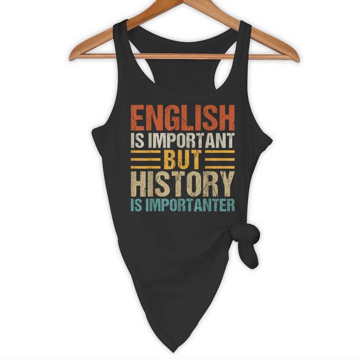 English Is Important But History Is Importanter Teachers Men Women Girls Kids Flowy Tank, novelty gifts, funny gifts English Is Important But History Is Importanter Teachers Men Women Girls Kids Flowy Tank, novelty gifts, funny gifts