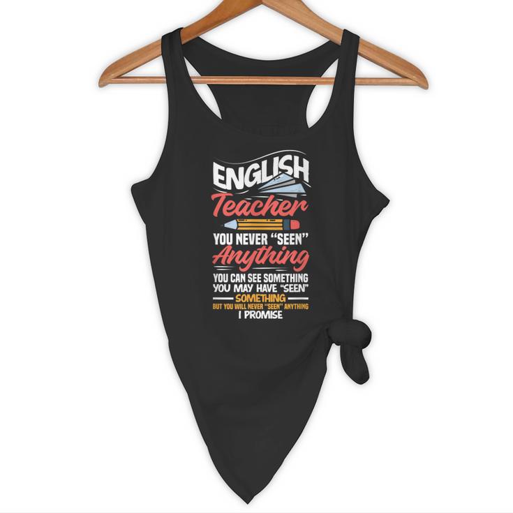 English Teacher Flowy Tank, novelty gifts, funny gifts English Teacher Flowy Tank, novelty gifts, funny gifts