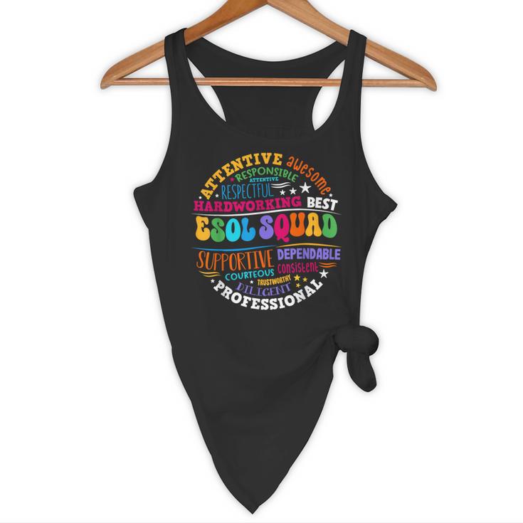 ESOL Squad Teachers And Students Team Back To School Flowy Tank, novelty gifts, funny gifts ESOL Squad Teachers And Students Team Back To School Flowy Tank, novelty gifts, funny gifts