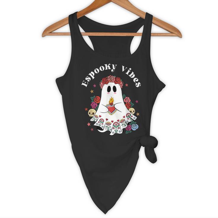 Espooky Vibes Maestra Halloween Spanish Mexican Teacher Flowy Tank, novelty gifts, funny gifts Espooky Vibes Maestra Halloween Spanish Mexican Teacher Flowy Tank, novelty gifts, funny gifts