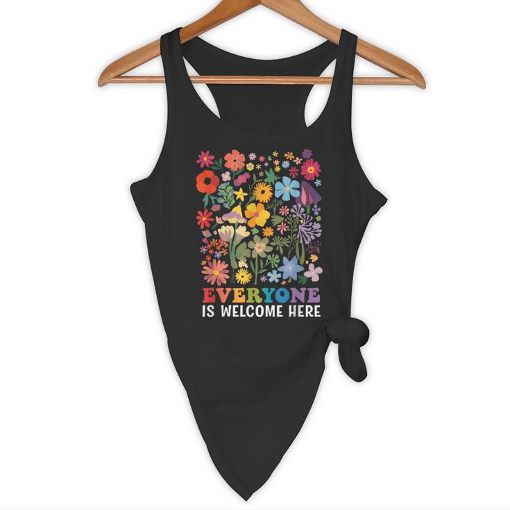Everyone Is Welcome Here Tshirt Idaho Teacher Support Retro Flowy Tank, novelty gifts, funny gifts Everyone Is Welcome Here Tshirt Idaho Teacher Support Retro Flowy Tank, novelty gifts, funny gifts