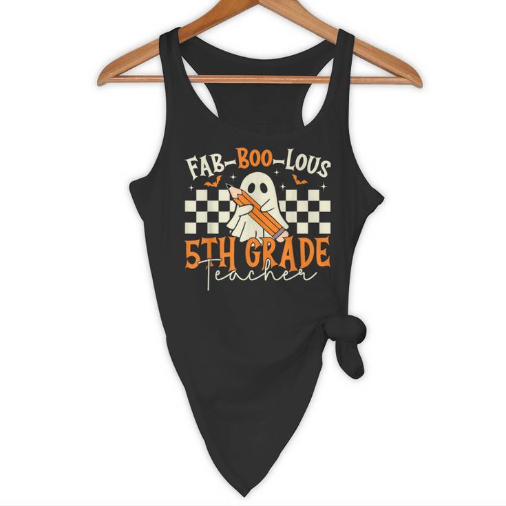 Fab Boo Lous 5th Grade Teacher Retro Ghost Spooky Halloween Flowy Tank, novelty gifts, funny gifts Fab Boo Lous 5th Grade Teacher Retro Ghost Spooky Halloween Flowy Tank, novelty gifts, funny gifts
