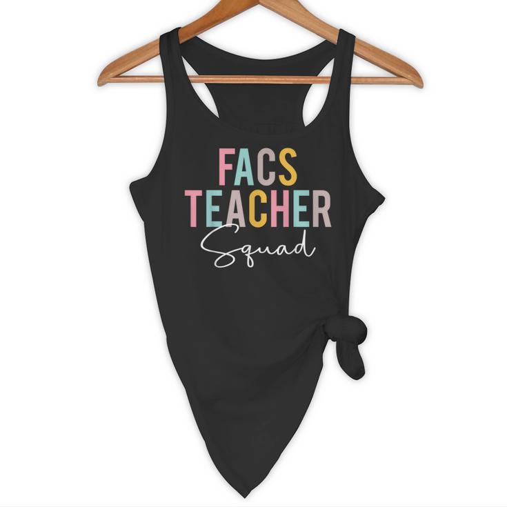 FACS Teacher Squad Colorful Appreciation Day Back To School Men Women Girls Kids Flowy Tank, novelty gifts, funny gifts