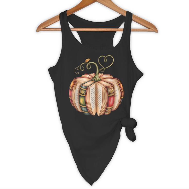 Fall Book Pumpkin Fall Librarians Bookworm Teachers Students Flowy Tank, novelty gifts, funny gifts Fall Book Pumpkin Fall Librarians Bookworm Teachers Students Flowy Tank, novelty gifts, funny gifts