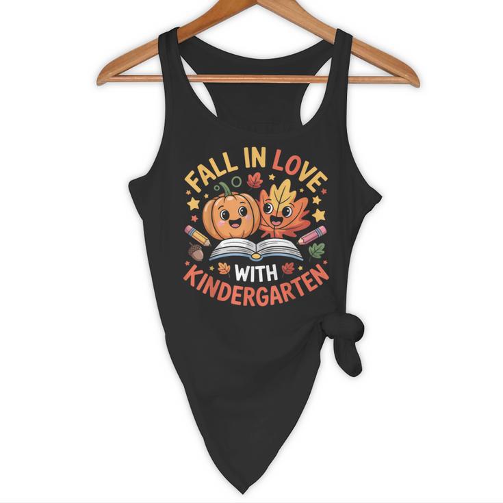 Fall In Love With Kindergarten Autumn Kindergarten Teacher Flowy Tank, novelty gifts, funny gifts Fall In Love With Kindergarten Autumn Kindergarten Teacher Flowy Tank, novelty gifts, funny gifts