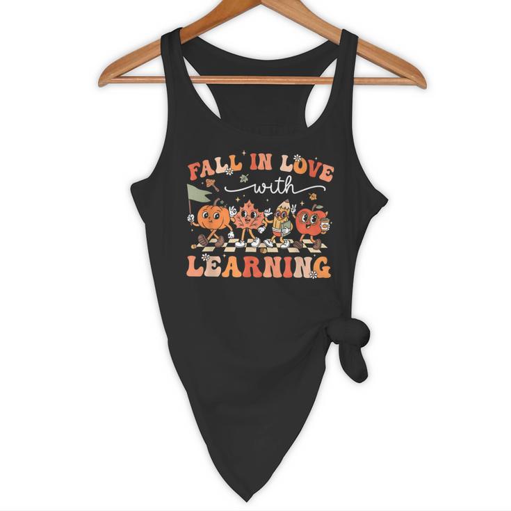 Fall In Love With Learning Autumn Teacher Thanksgiving Flowy Tank, novelty gifts, funny gifts Fall In Love With Learning Autumn Teacher Thanksgiving Flowy Tank, novelty gifts, funny gifts