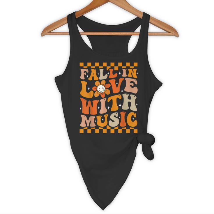 Fall In Love With Music Groovy Thanksgiving Music Teacher Men Women Girls Kids Flowy Tank, novelty gifts, funny gifts Fall In Love With Music Groovy Thanksgiving Music Teacher Men Women Girls Kids Flowy Tank, novelty gifts, funny gifts