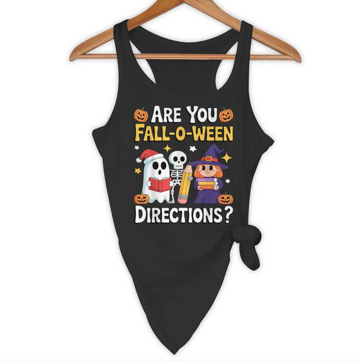 Are You Fall O Ween Directions Halloween Teacher Ghost Flowy Tank, novelty gifts, funny gifts Are You Fall O Ween Directions Halloween Teacher Ghost Flowy Tank, novelty gifts, funny gifts