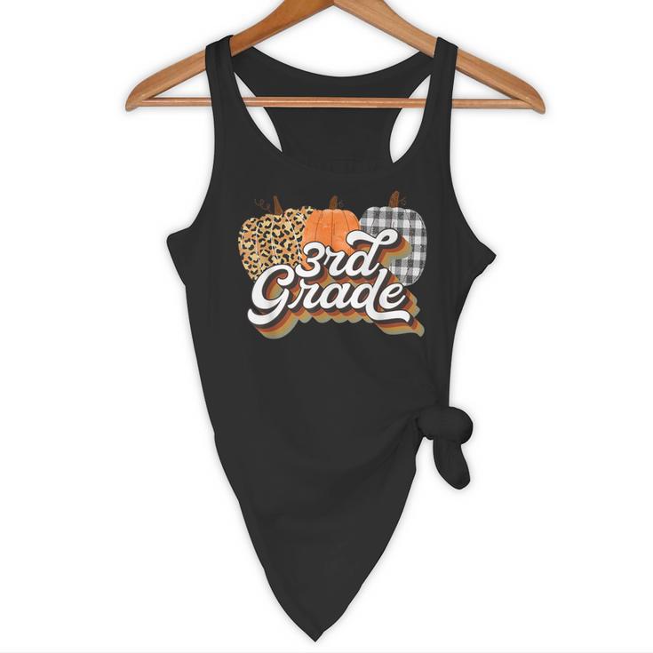 Fall Teacher Shirt 3rd Grade Teacher Retro Halloween Pumpkin Flowy Tank, novelty gifts, funny gifts Fall Teacher Shirt 3rd Grade Teacher Retro Halloween Pumpkin Flowy Tank, novelty gifts, funny gifts