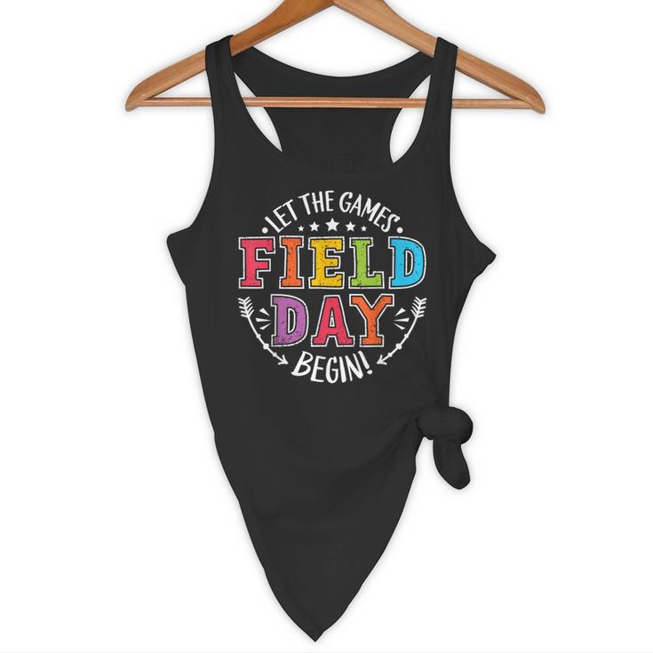 Field Day 2024 Let The Games Begin Teacher Kids Girls Boys Flowy Tank, novelty gifts, funny gifts