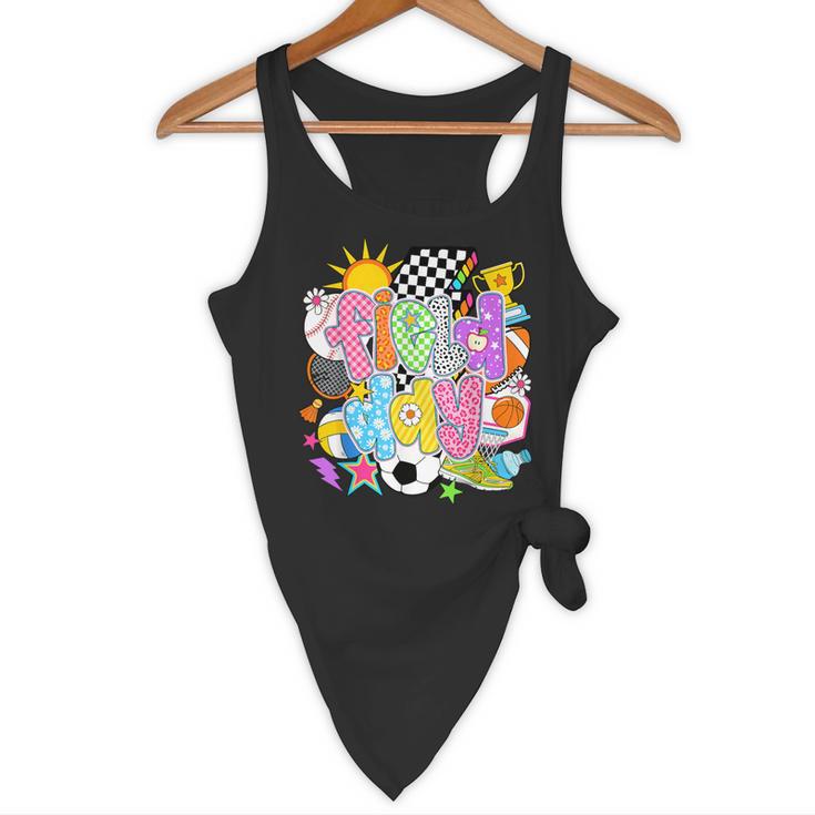 Field Day Fun Day Let The Games Begin Field Trip Teacher Kid Flowy Tank, novelty gifts, funny gifts
