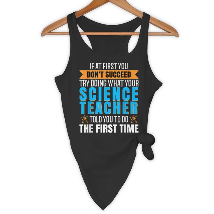 If At First You Don't Succeed Try Doing What Science Teacher Flowy Tank, novelty gifts, funny gifts If At First You Don't Succeed Try Doing What Science Teacher Flowy Tank, novelty gifts, funny gifts