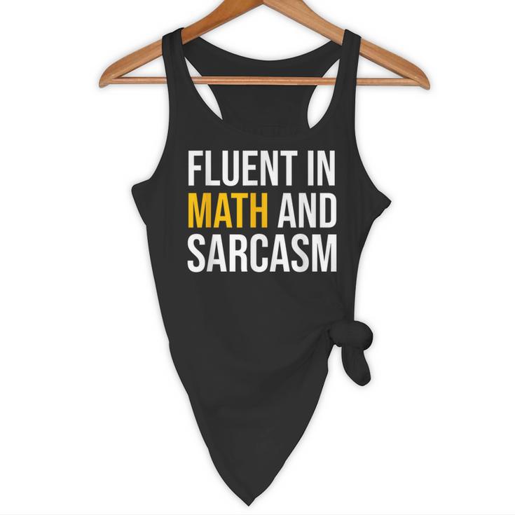 Fluent In Math And Sarcasm Teacher Appreciation Day Gift Flowy Tank, novelty gifts, funny gifts Fluent In Math And Sarcasm Teacher Appreciation Day Gift Flowy Tank, novelty gifts, funny gifts