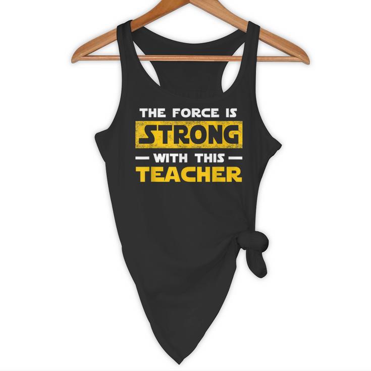 The Force Strong With This Teacher Men Women Kids Flowy Tank, novelty gifts, funny gifts The Force Strong With This Teacher Men Women Kids Flowy Tank, novelty gifts, funny gifts
