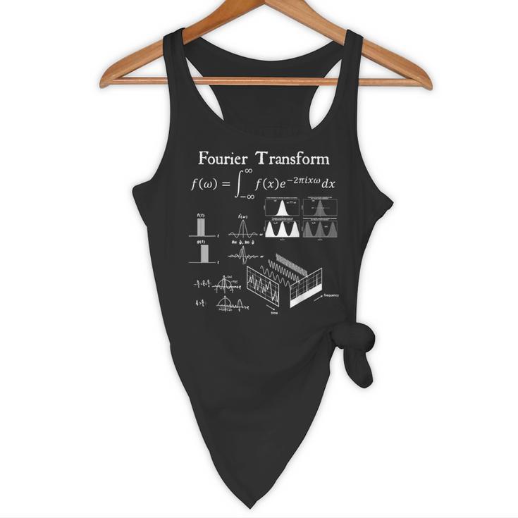 Fourier Transform Signal Science Math Teacher Nerdy Flowy Tank, novelty gifts, funny gifts