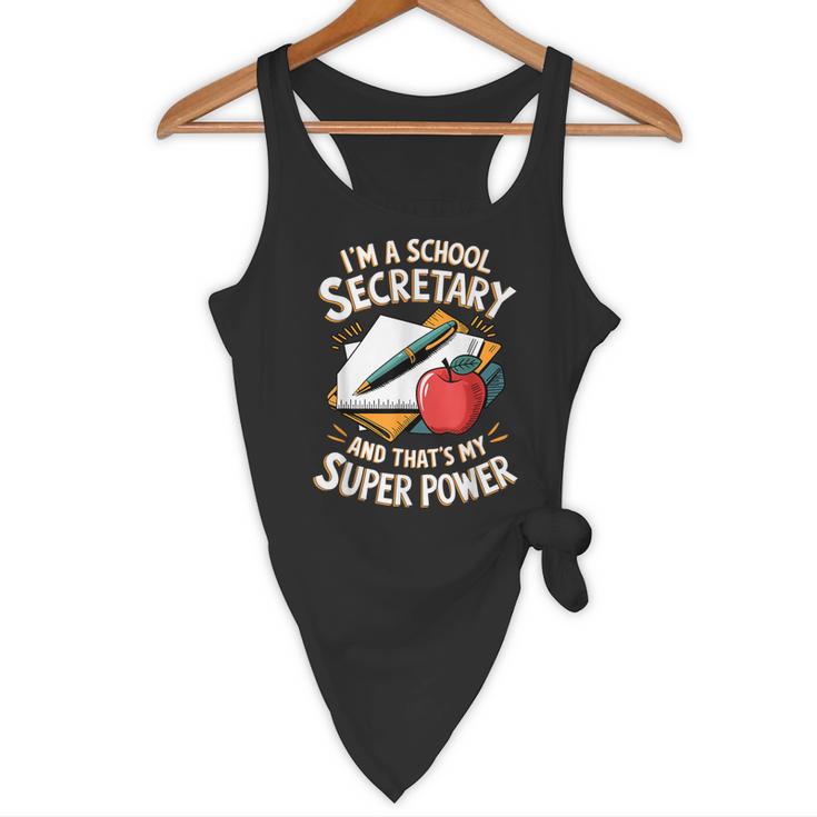 Front Office Teacher Admin Mother I'm A School Secretary Flowy Tank, novelty gifts, funny gifts Front Office Teacher Admin Mother I'm A School Secretary Flowy Tank, novelty gifts, funny gifts