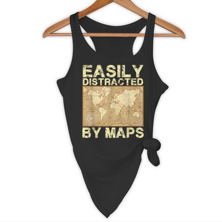 Geography Teacher Easily Distracted By Maps Flowy Tank, novelty gifts, funny gifts Geography Teacher Easily Distracted By Maps Flowy Tank, novelty gifts, funny gifts