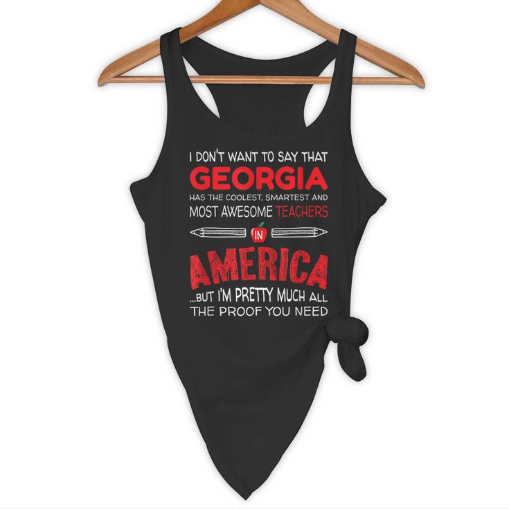 Georgia Teachers Classroom Tshirt Flowy Tank, novelty gifts, funny gifts Georgia Teachers Classroom Tshirt Flowy Tank, novelty gifts, funny gifts