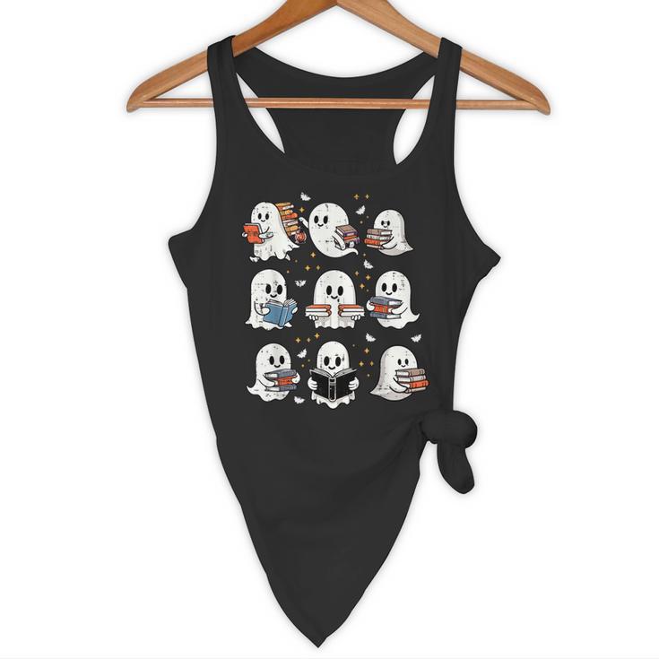 Ghosts With Books Library Halloween Men Women Kids Teacher Flowy Tank, novelty gifts, funny gifts Ghosts With Books Library Halloween Men Women Kids Teacher Flowy Tank, novelty gifts, funny gifts