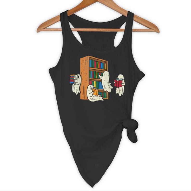 Ghosts Reading Books Teacher Halloween Librarian Boooks Flowy Tank, novelty gifts, funny gifts Ghosts Reading Books Teacher Halloween Librarian Boooks Flowy Tank, novelty gifts, funny gifts