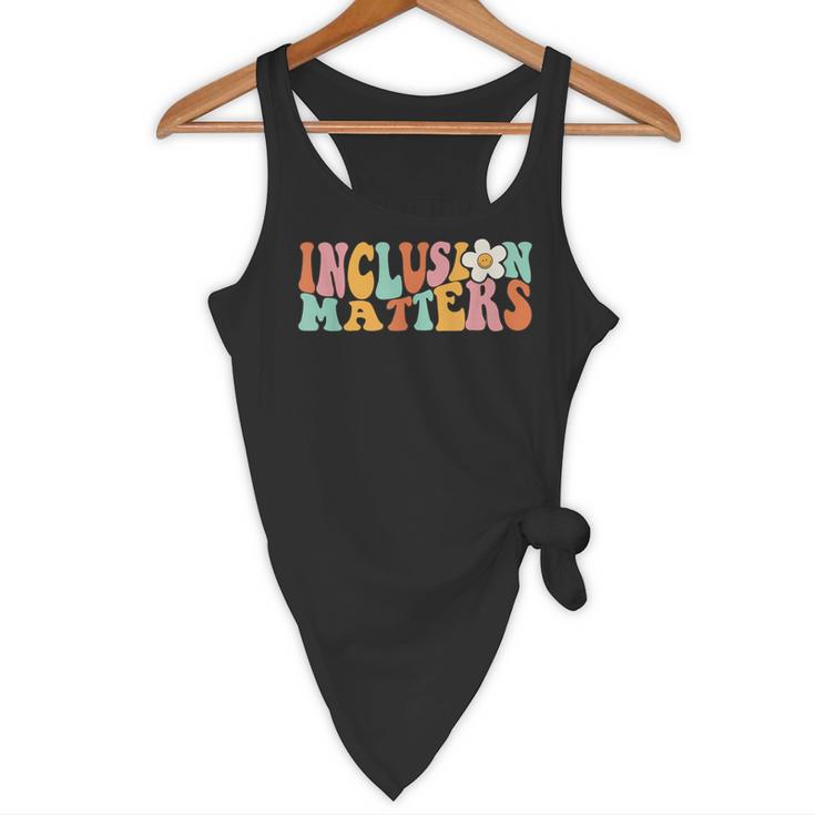 Gnoovy Vintage Inclusion Matters Special Education Teacher Flowy Tank, novelty gifts, funny gifts Gnoovy Vintage Inclusion Matters Special Education Teacher Flowy Tank, novelty gifts, funny gifts
