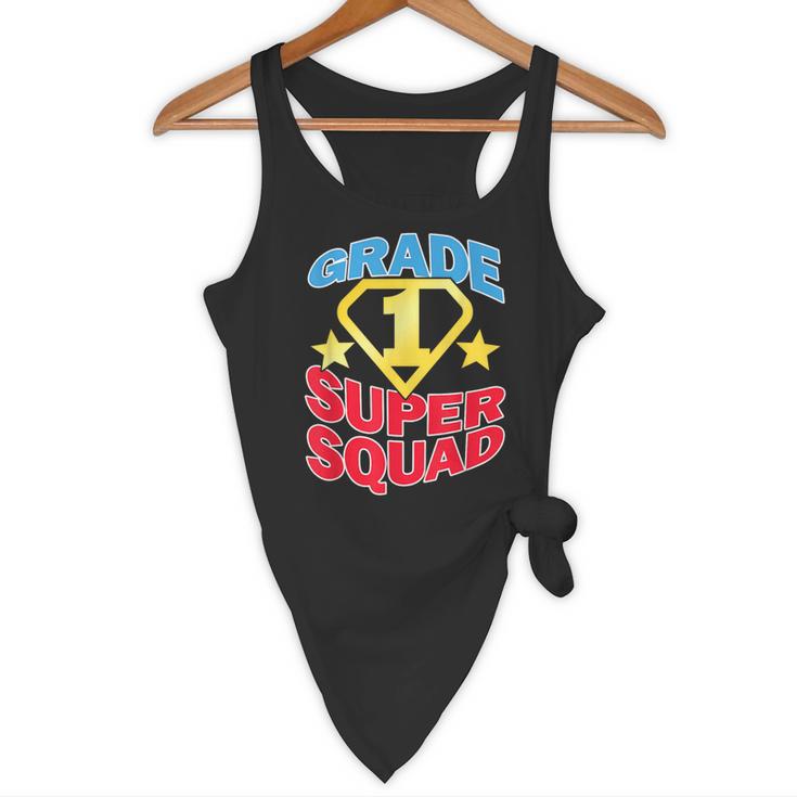 Grade 1 Super Squad Superhero Teacher Team Flowy Tank, novelty gifts, funny gifts Grade 1 Super Squad Superhero Teacher Team Flowy Tank, novelty gifts, funny gifts