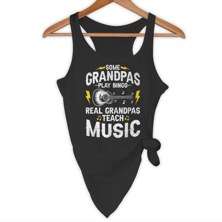 Some Grandpas Play Bingo Real Grandpas Teach Music Teacher Flowy Tank, novelty gifts, funny gifts Some Grandpas Play Bingo Real Grandpas Teach Music Teacher Flowy Tank, novelty gifts, funny gifts