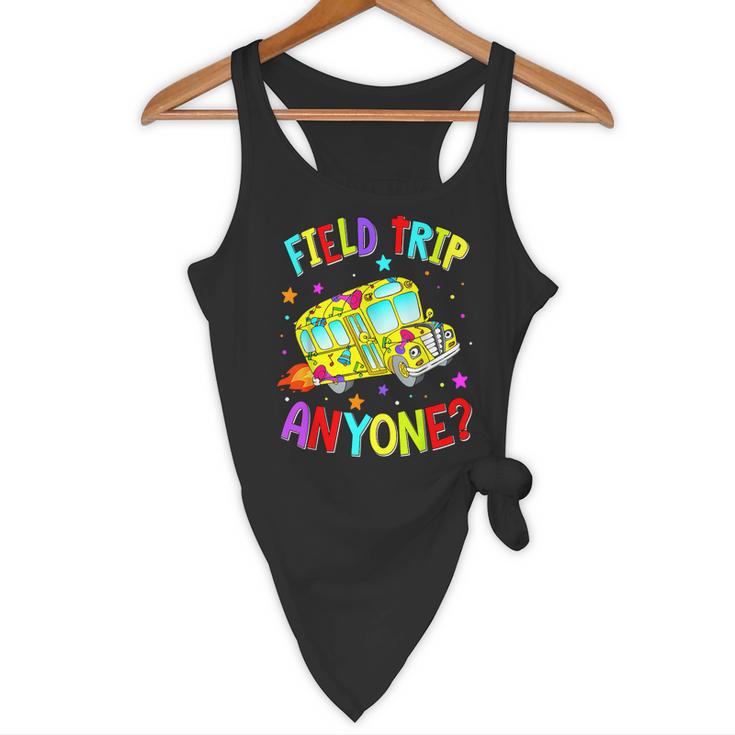 Groovy Field Trip Anyone Happy Field Day For Teachers Kids Flowy Tank, novelty gifts, funny gifts Groovy Field Trip Anyone Happy Field Day For Teachers Kids Flowy Tank, novelty gifts, funny gifts