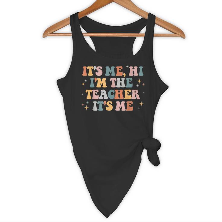 Groovy Its Me Hi Im The Teacher It’s Me Back To School Flowy Tank, novelty gifts, funny gifts Groovy Its Me Hi Im The Teacher It’s Me Back To School Flowy Tank, novelty gifts, funny gifts