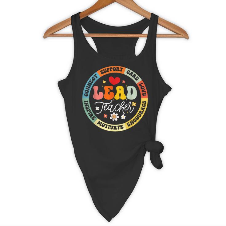 Groovy Lead Teacher Appreciation Back To School Flowy Tank, novelty gifts, funny gifts Groovy Lead Teacher Appreciation Back To School Flowy Tank, novelty gifts, funny gifts