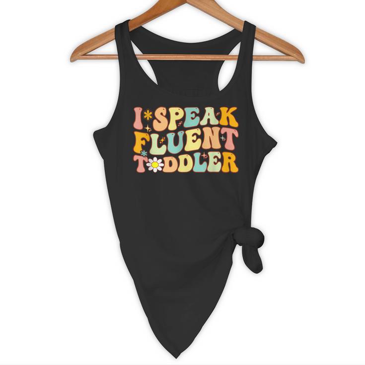 Groovy I Speak Fluent Toddler Daycare Provider Teacher Flowy Tank, novelty gifts, funny gifts Groovy I Speak Fluent Toddler Daycare Provider Teacher Flowy Tank, novelty gifts, funny gifts