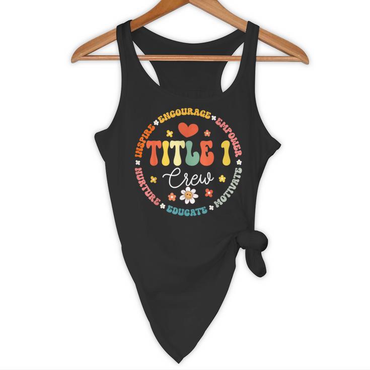 Groovy Title 1 Crew Cute Title 1 Reading Teacher Men Women Kids Flowy Tank, novelty gifts, funny gifts Groovy Title 1 Crew Cute Title 1 Reading Teacher Men Women Kids Flowy Tank, novelty gifts, funny gifts