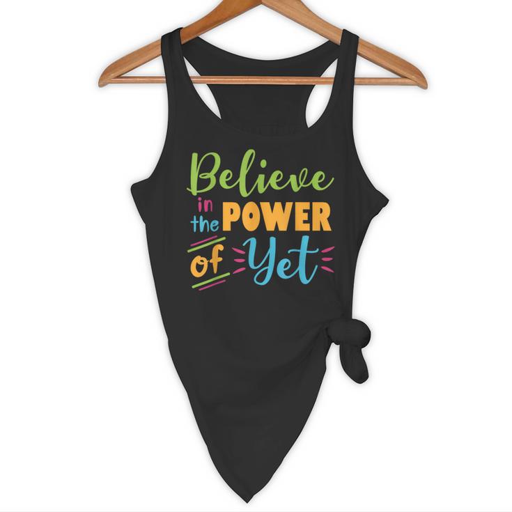 Growth Mindset Teacher Believe In The Power Of Yet Flowy Tank, novelty gifts, funny gifts