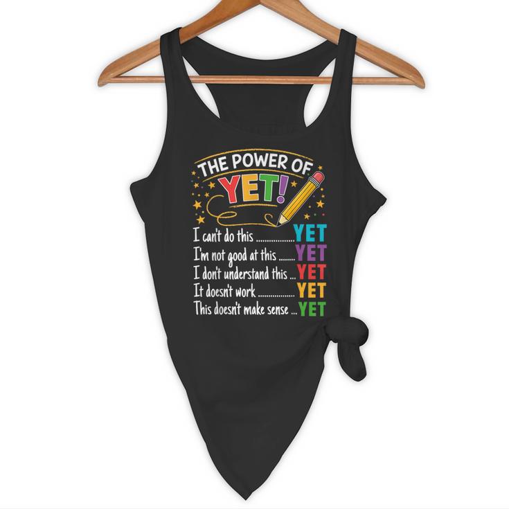Growth Mindset Teacher Power Of Yet Inspirational Flowy Tank, novelty gifts, funny gifts