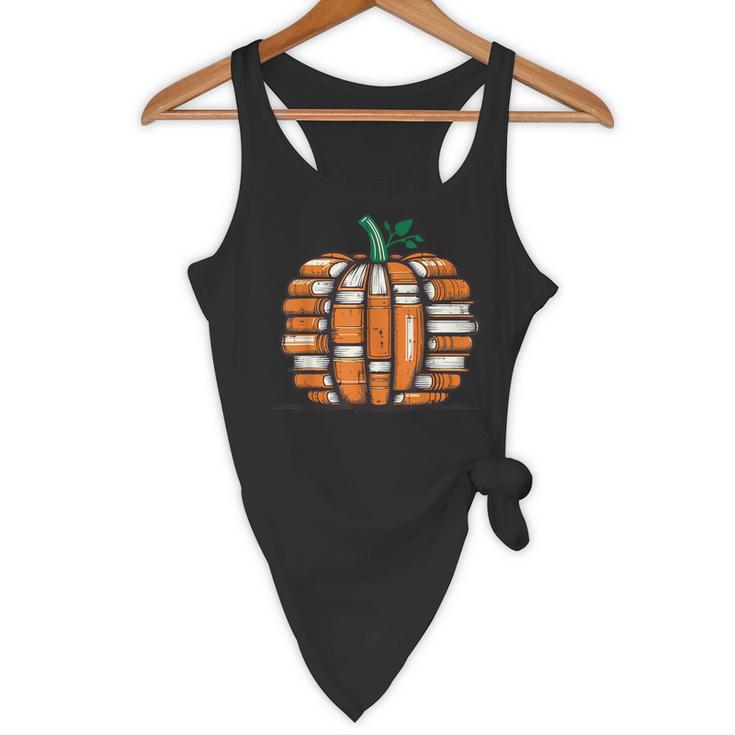 Halloween Books Pumpkin Reading Teacher Fall Men Women Flowy Tank, novelty gifts, funny gifts Halloween Books Pumpkin Reading Teacher Fall Men Women Flowy Tank, novelty gifts, funny gifts