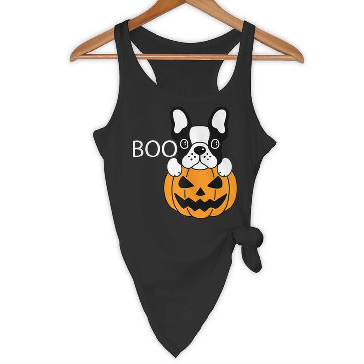 The Halloween Boston Terrier Flowy Tank, novelty gifts, funny gifts