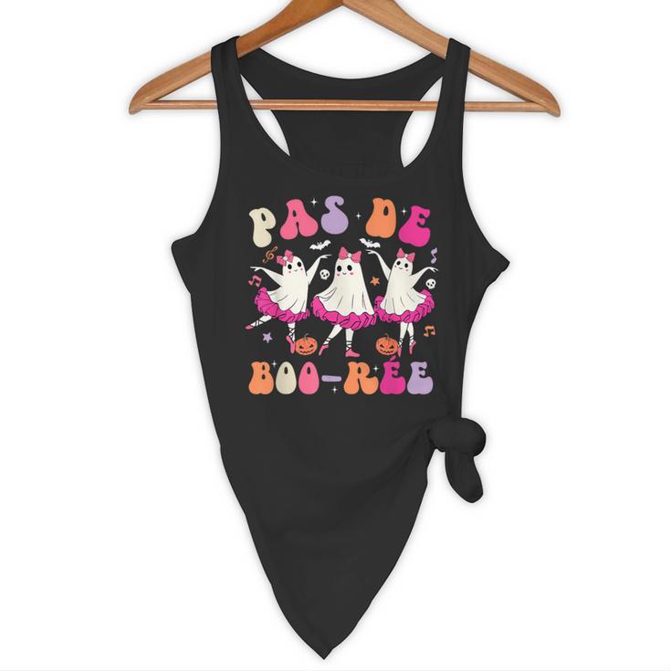 Halloween Dance Teacher Pas De Boo-Ree Ghost Ballet Dancer Flowy Tank, novelty gifts, funny gifts