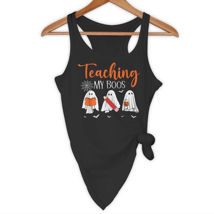 Halloween Ghost Teachers Teaching My Boos Costume Women Men Flowy Tank, novelty gifts, funny gifts Halloween Ghost Teachers Teaching My Boos Costume Women Men Flowy Tank, novelty gifts, funny gifts