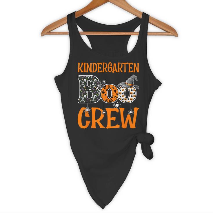 Halloween Kindergarten Boo Crew Kinder Teacher Student Flowy Tank, novelty gifts, funny gifts