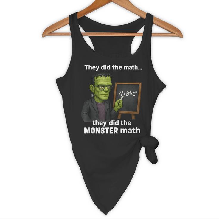 Halloween Monster Math Pun Teacher Humor Flowy Tank, novelty gifts, funny gifts