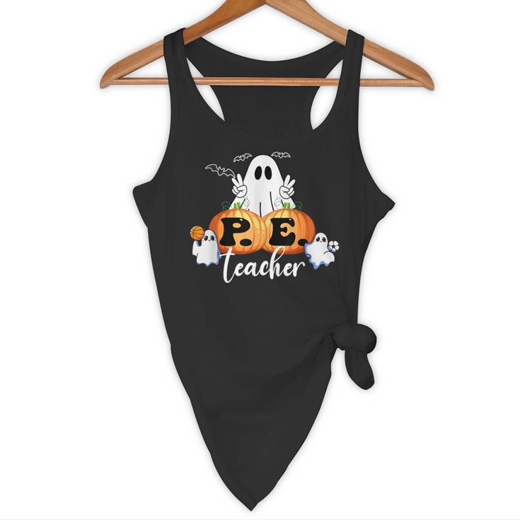 Halloween PE Teacher Ghosts Pumpkins Sports Lover Flowy Tank, novelty gifts, funny gifts Halloween PE Teacher Ghosts Pumpkins Sports Lover Flowy Tank, novelty gifts, funny gifts
