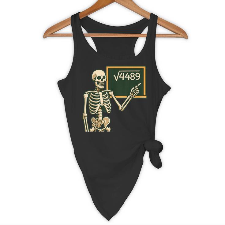 Halloween Skeleton 67 Meme Square Root 4489 Math Teacher Flowy Tank, novelty gifts, funny gifts Halloween Skeleton 67 Meme Square Root 4489 Math Teacher Flowy Tank, novelty gifts, funny gifts