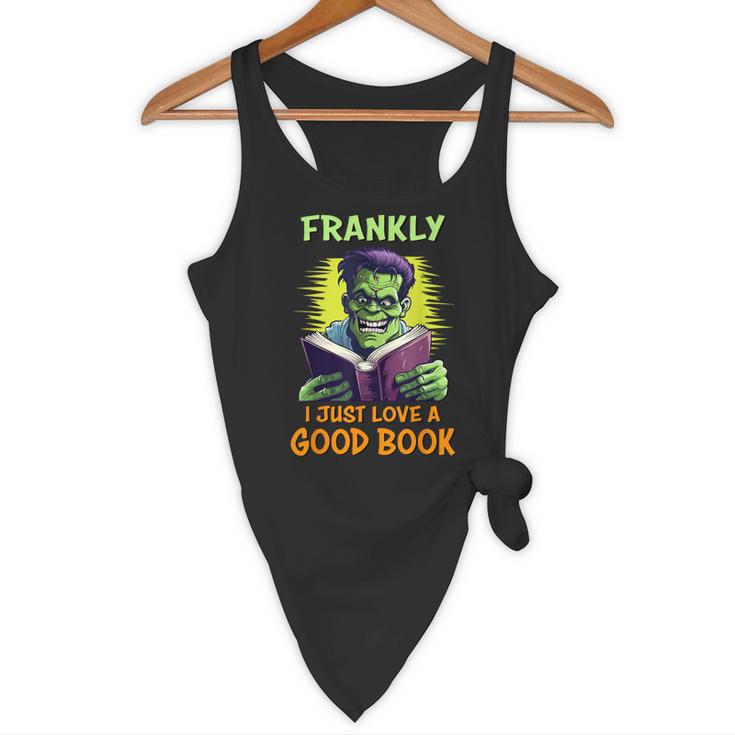 Halloween Teacher Librarian Frankenstein Reading Books Flowy Tank, novelty gifts, funny gifts Halloween Teacher Librarian Frankenstein Reading Books Flowy Tank, novelty gifts, funny gifts