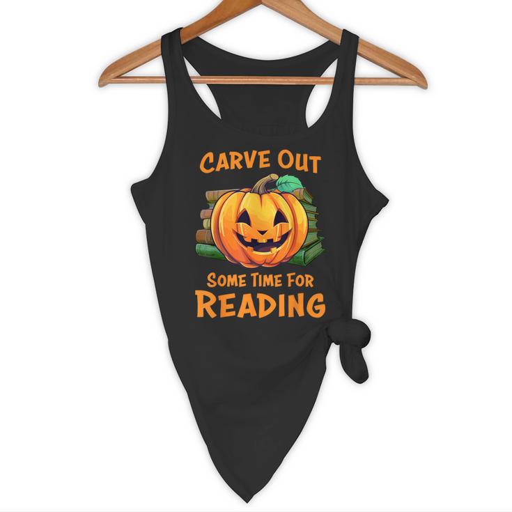 Halloween Teacher Librarian Pumpkin Reading Books Men Women Kids Flowy Tank, novelty gifts, funny gifts Halloween Teacher Librarian Pumpkin Reading Books Men Women Kids Flowy Tank, novelty gifts, funny gifts